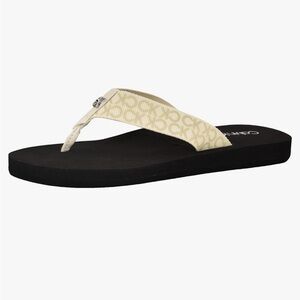 Calvin Klein Women's Caluha Logo Flip Flops